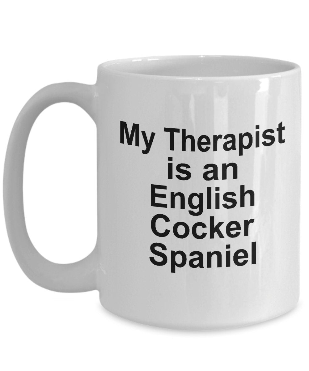 English Cocker Spaniel Dog Therapist Mug - Mallard Moon Gift Shop