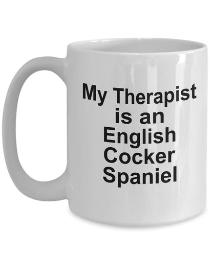 English Cocker Spaniel Dog Therapist Mug - Mallard Moon Gift Shop