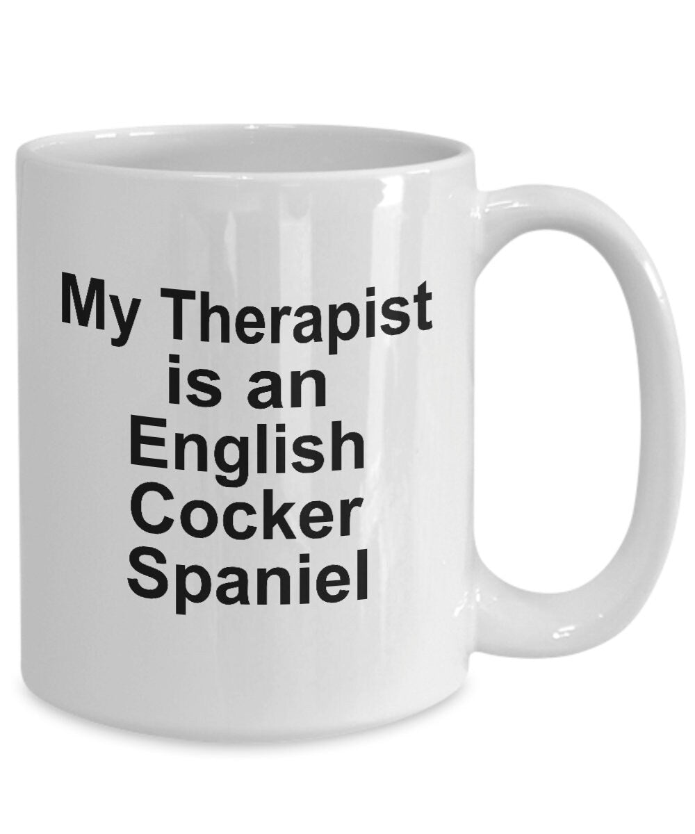 English Cocker Spaniel Dog Therapist Mug - Mallard Moon Gift Shop