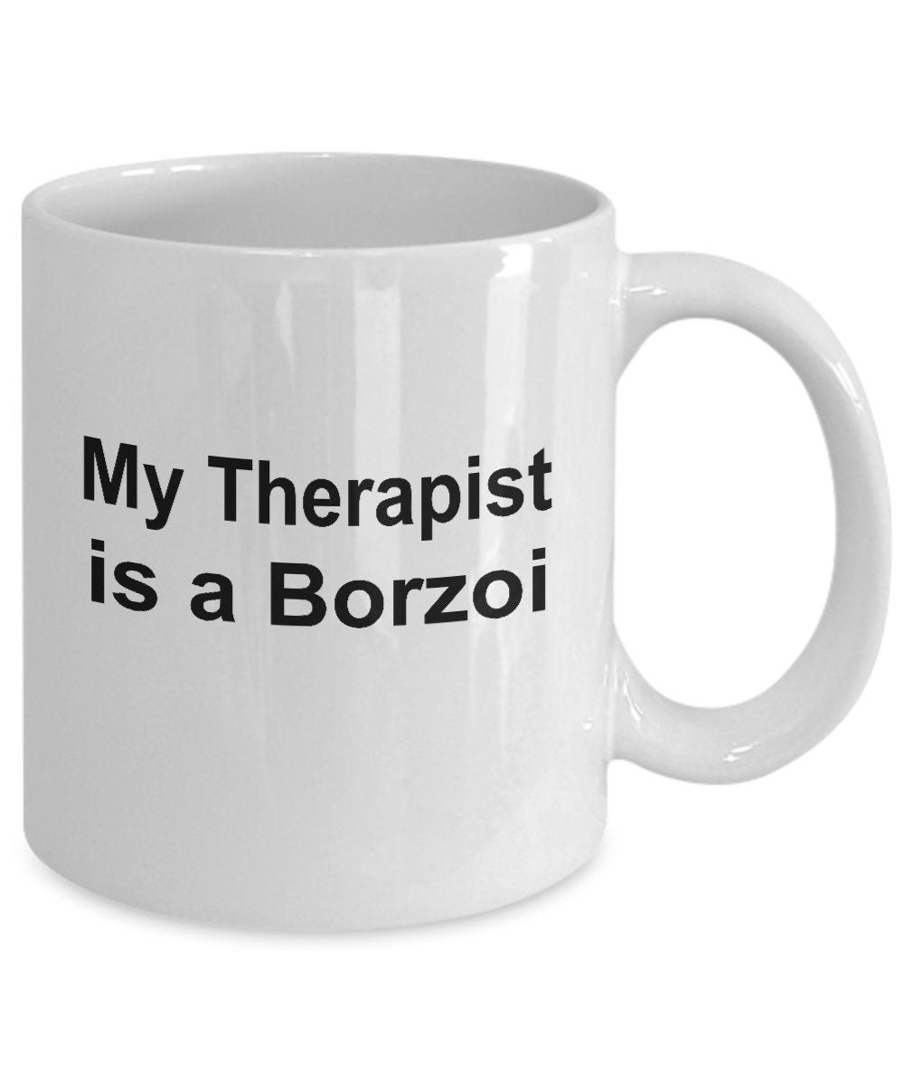 Borzoi Dog Therapist Mug - Mallard Moon Gift Shop