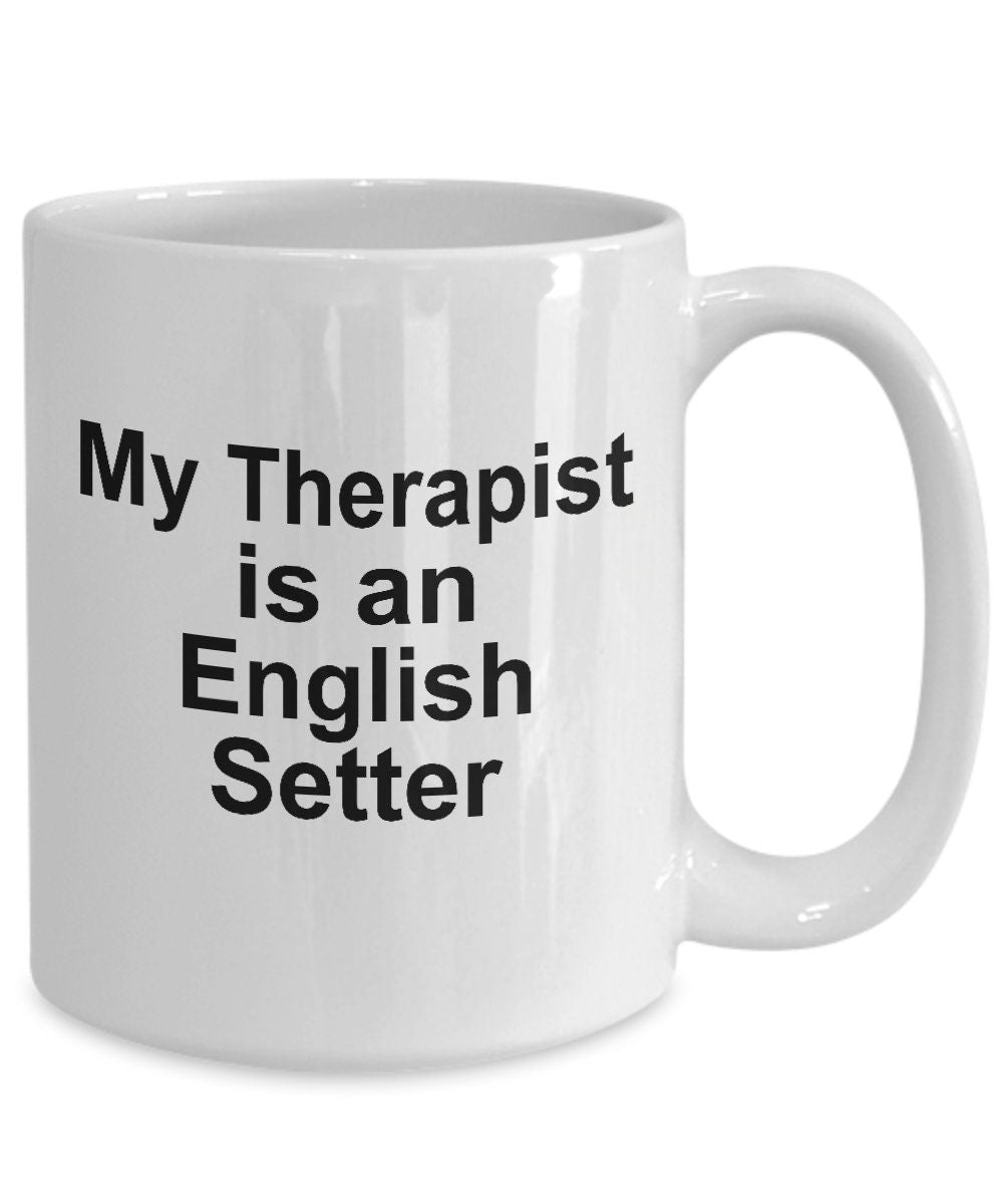 English Setter Dog Therapist Mug - Mallard Moon Gift Shop
