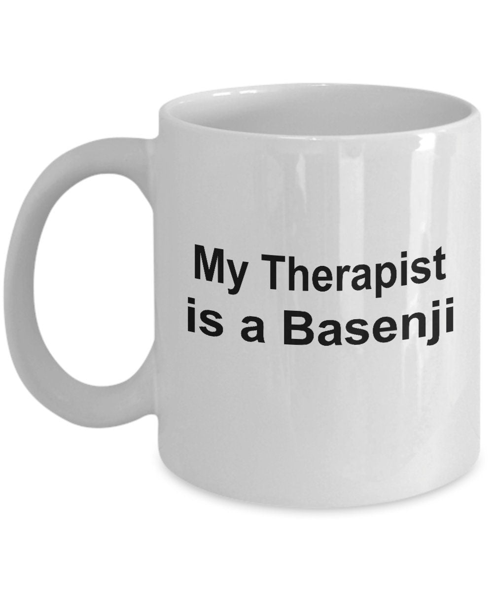 Basenji Dog Therapist Mug - Mallard Moon Gift Shop