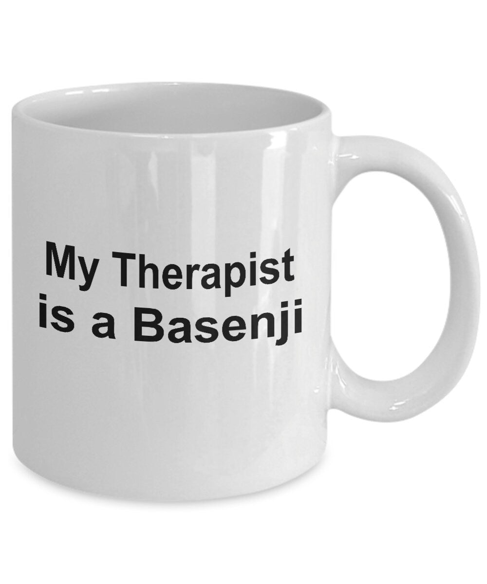Basenji Dog Therapist Mug - Mallard Moon Gift Shop