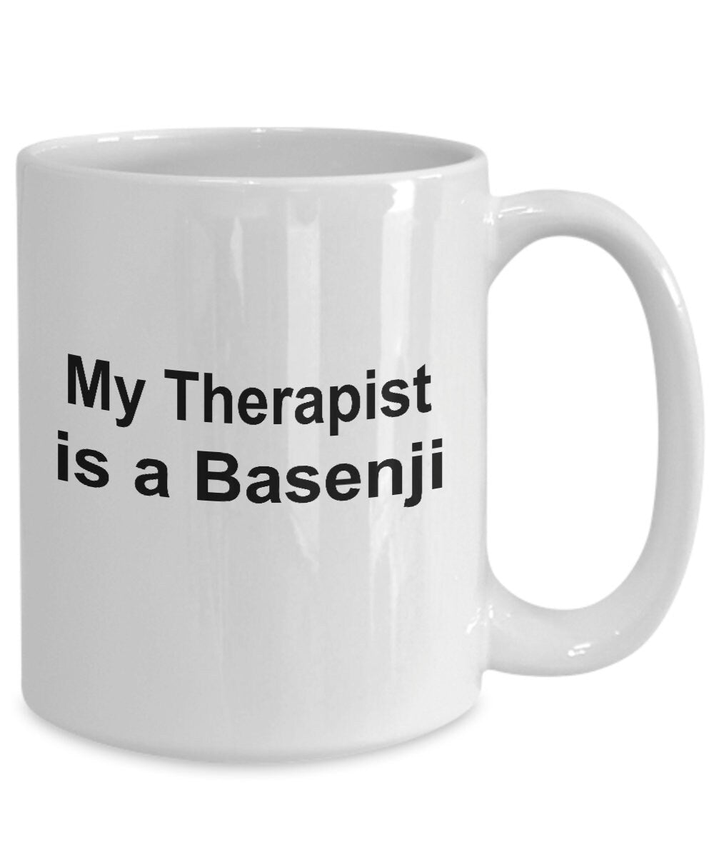 Basenji Dog Therapist Mug - Mallard Moon Gift Shop
