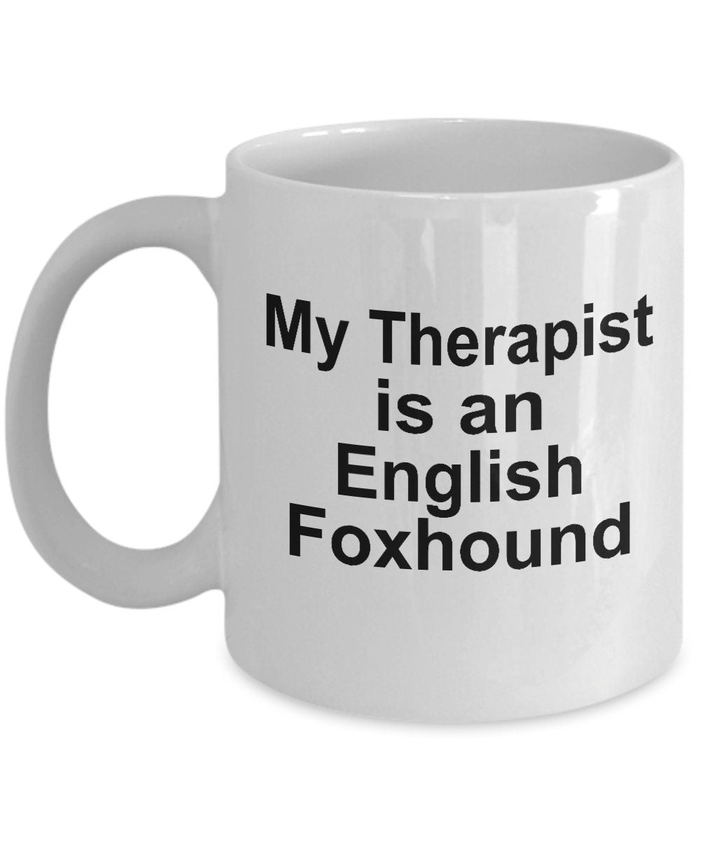 English Foxhound Dog Therapist Mug - Mallard Moon Gift Shop