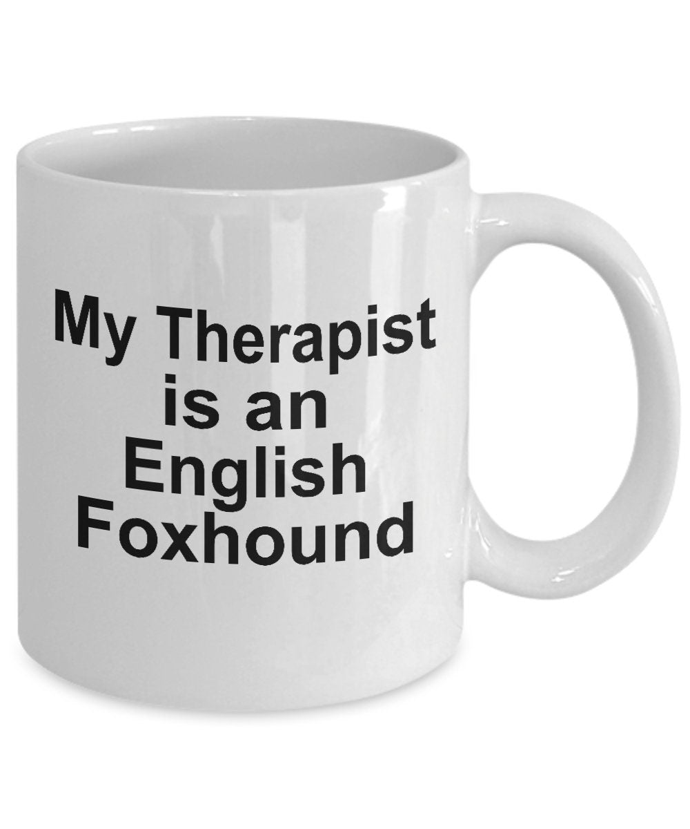 English Foxhound Dog Therapist Mug - Mallard Moon Gift Shop