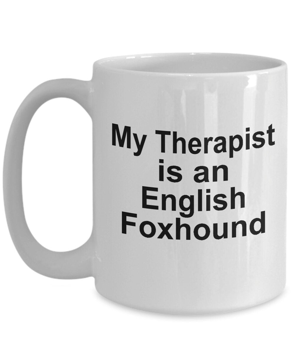 English Foxhound Dog Therapist Mug - Mallard Moon Gift Shop
