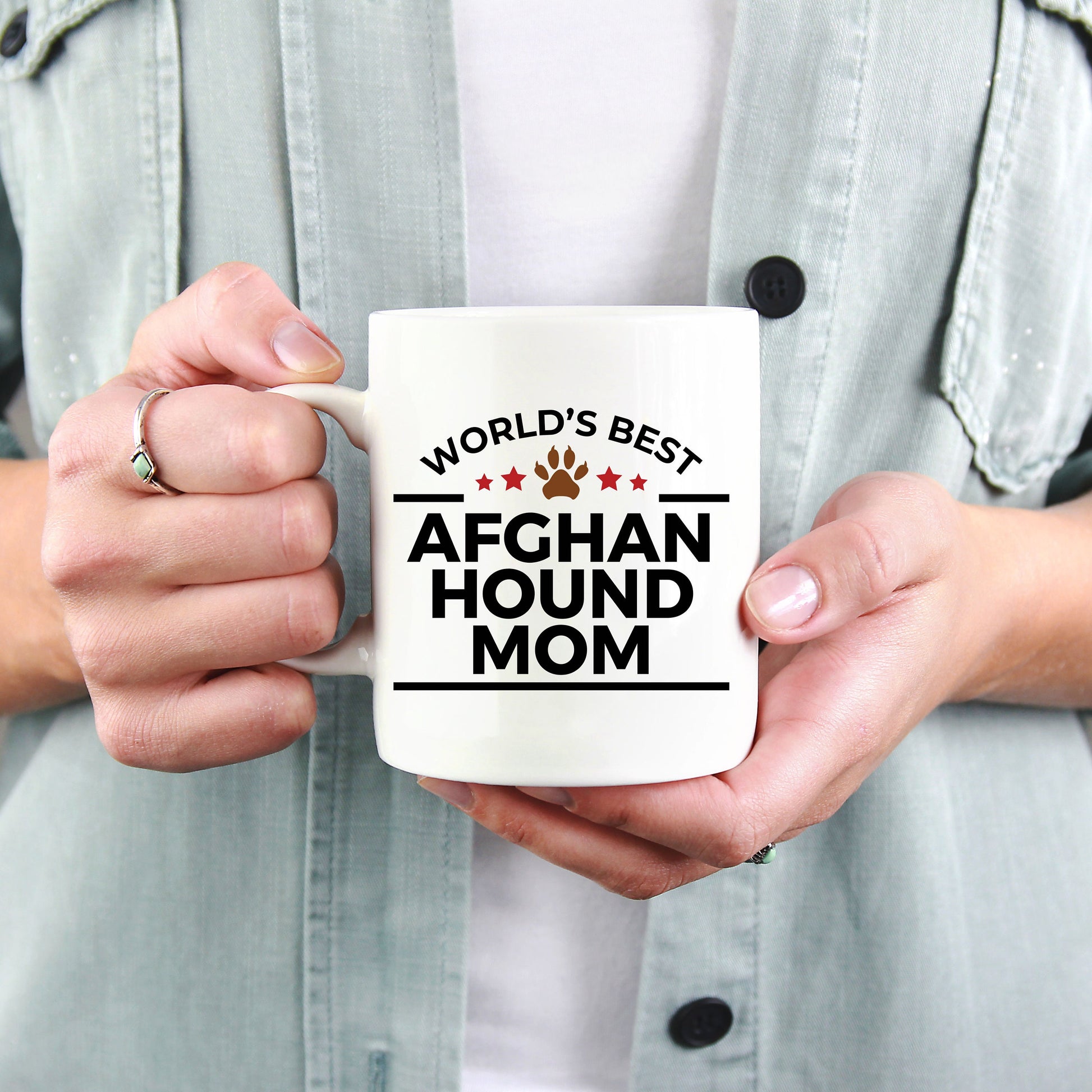 Afghan Hound Dog Mom Mug - Mallard Moon Gift Shop