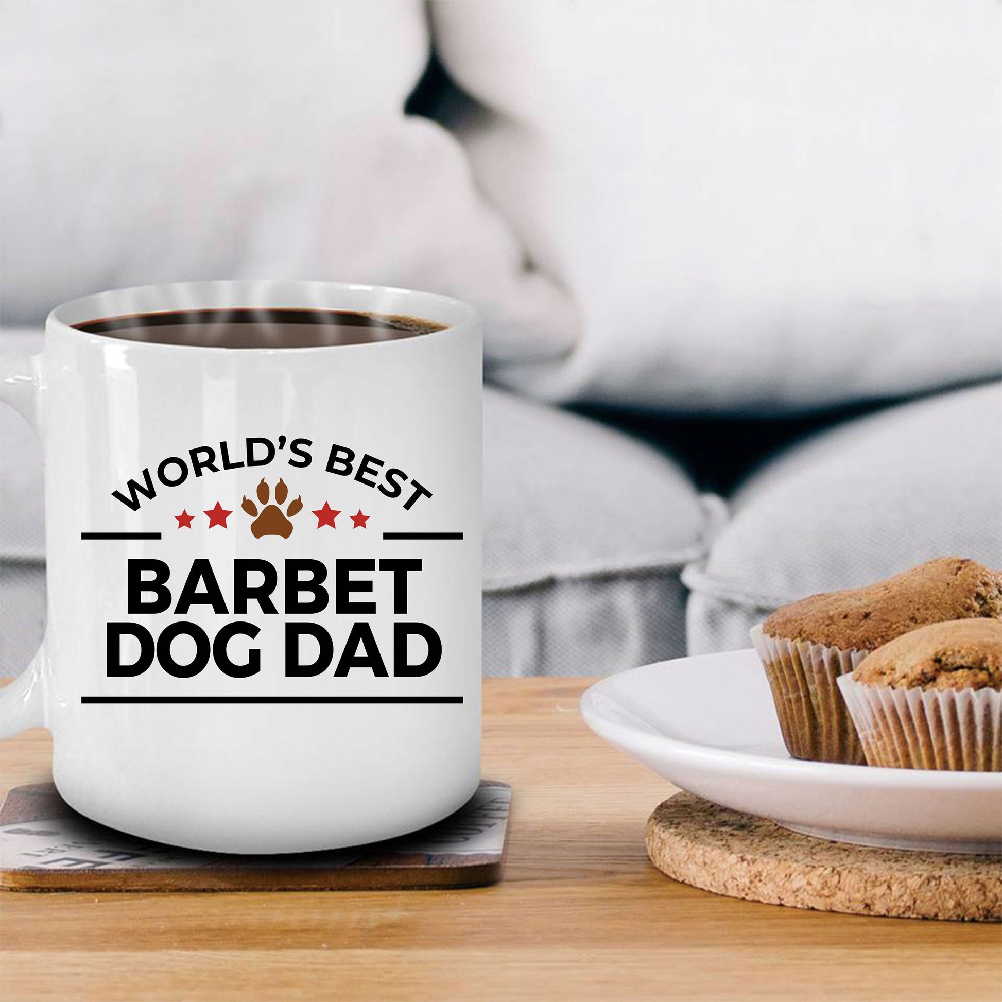 Barbet Dog Dad Coffee Mug - Mallard Moon Gift Shop