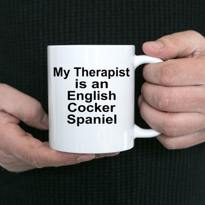 English Cocker Spaniel Dog Therapist Mug - Mallard Moon Gift Shop
