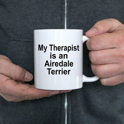 Airedale Terrier Dog Therapist Custom Ceramic Coffee Mug - Mallard Moon Gift Shop