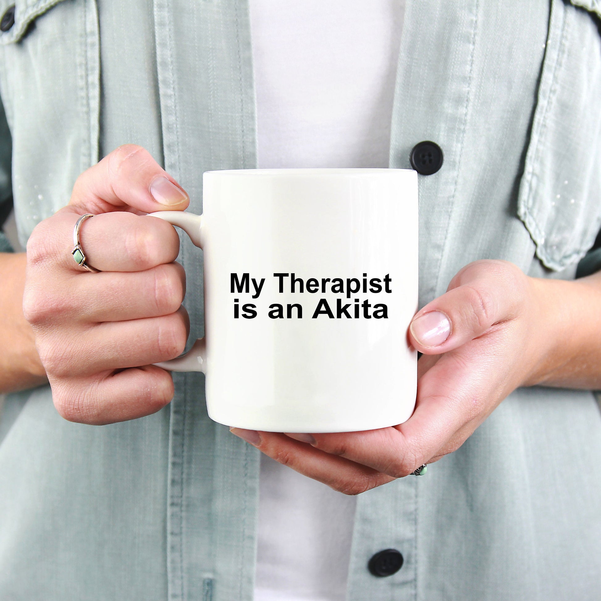 Akita Dog Therapist Mug - Mallard Moon Gift Shop