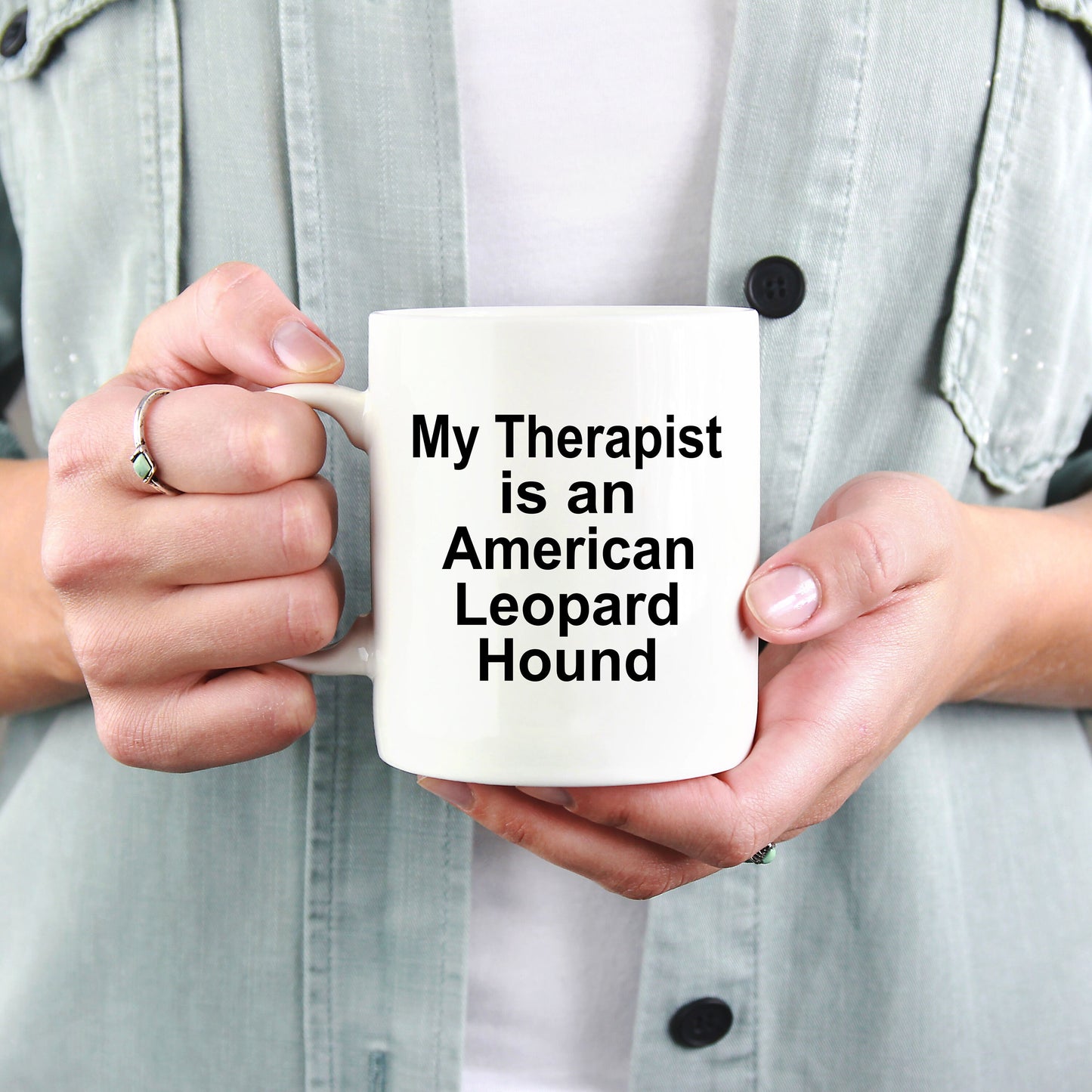 American Leopard Hound Dog Therapist Mug - Mallard Moon Gift Shop