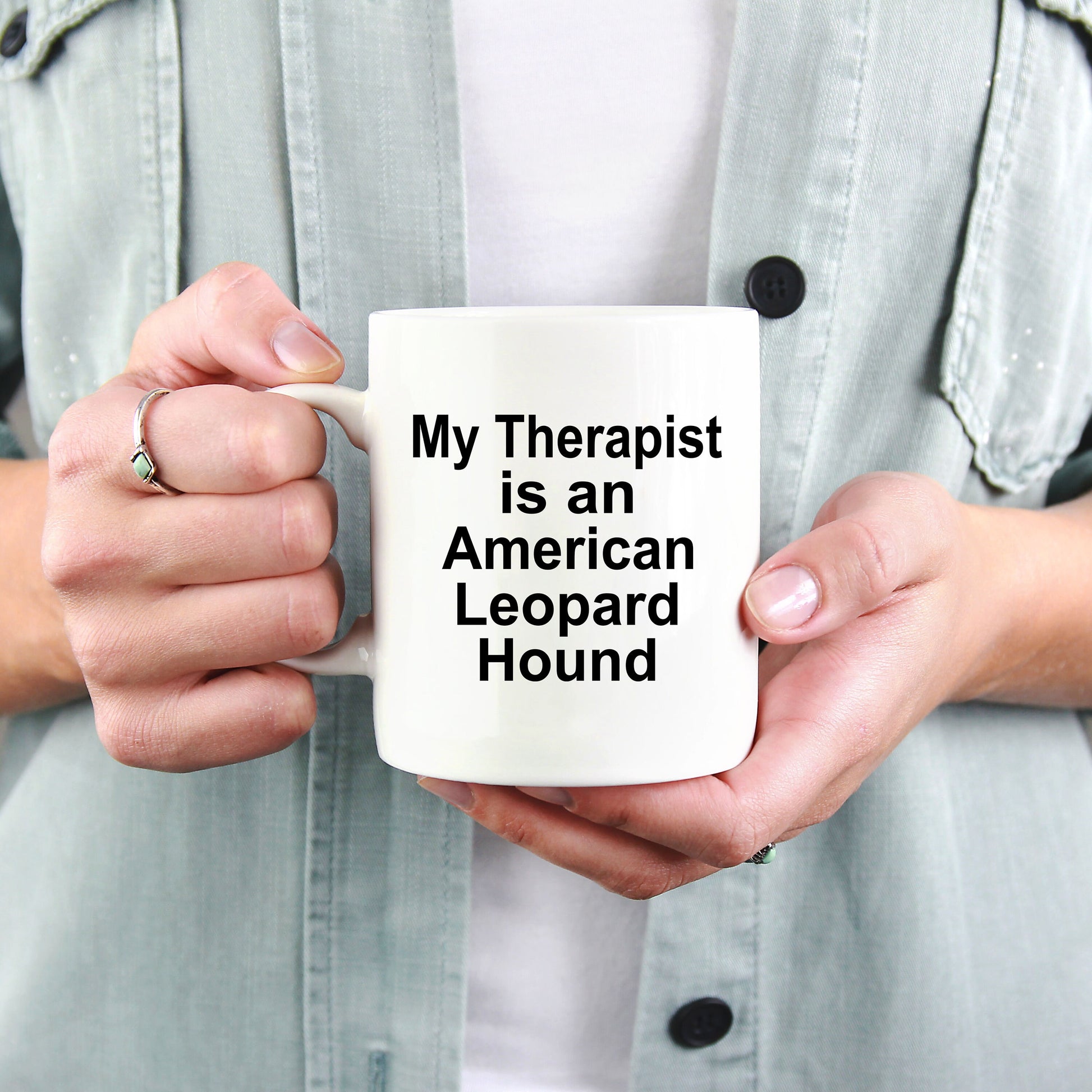 American Leopard Hound Dog Therapist Mug - Mallard Moon Gift Shop