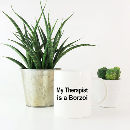 Borzoi Dog Therapist Mug - Mallard Moon Gift Shop