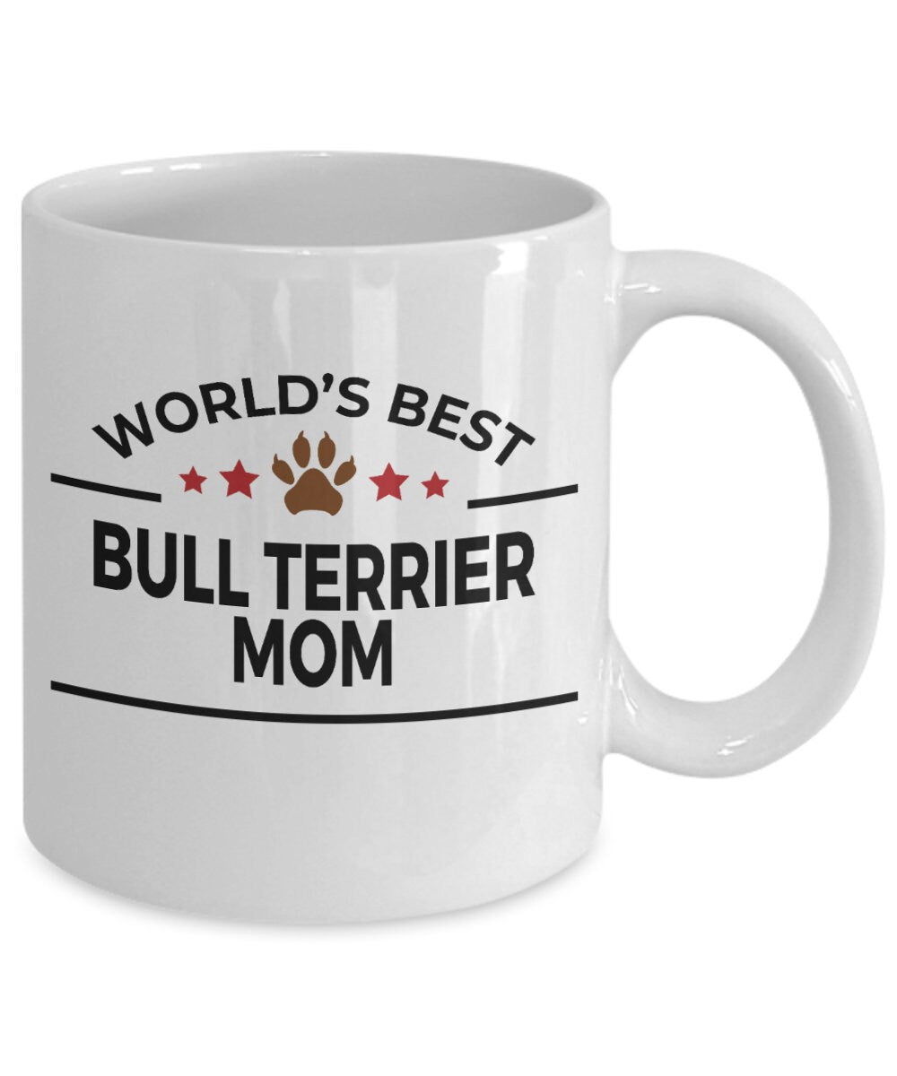 Bull Terrier Dog Mom Mug - Mallard Moon Gift Shop