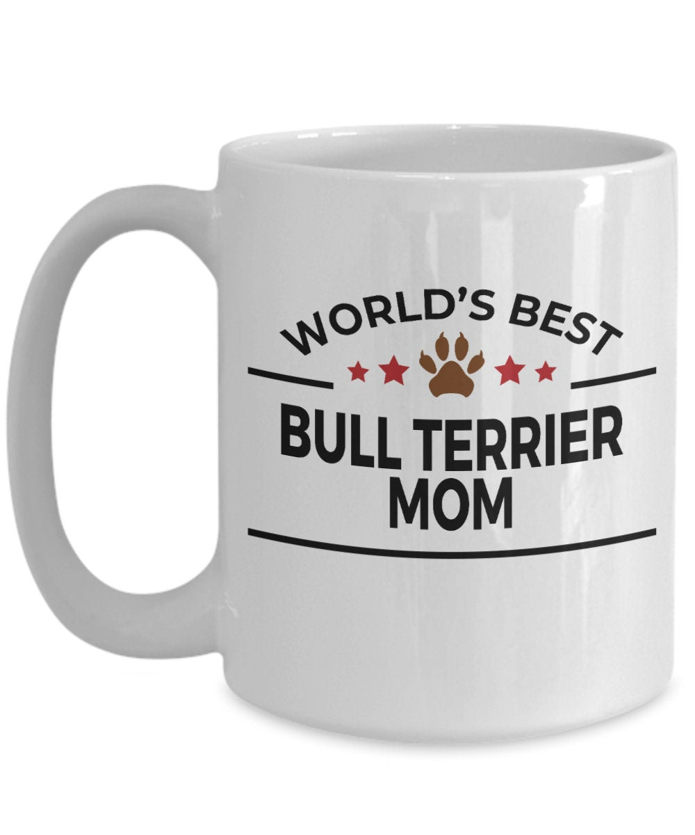 Bull Terrier Dog Mom Mug - Mallard Moon Gift Shop