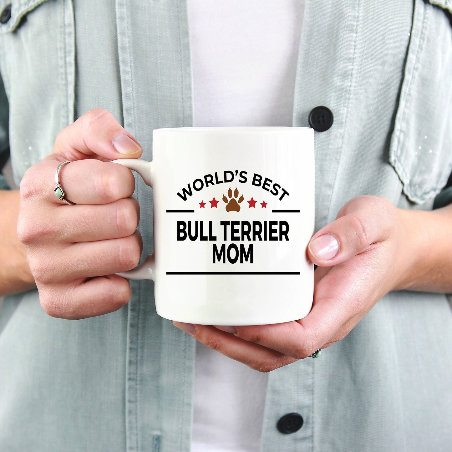 Bull Terrier Dog Mom Mug - Mallard Moon Gift Shop