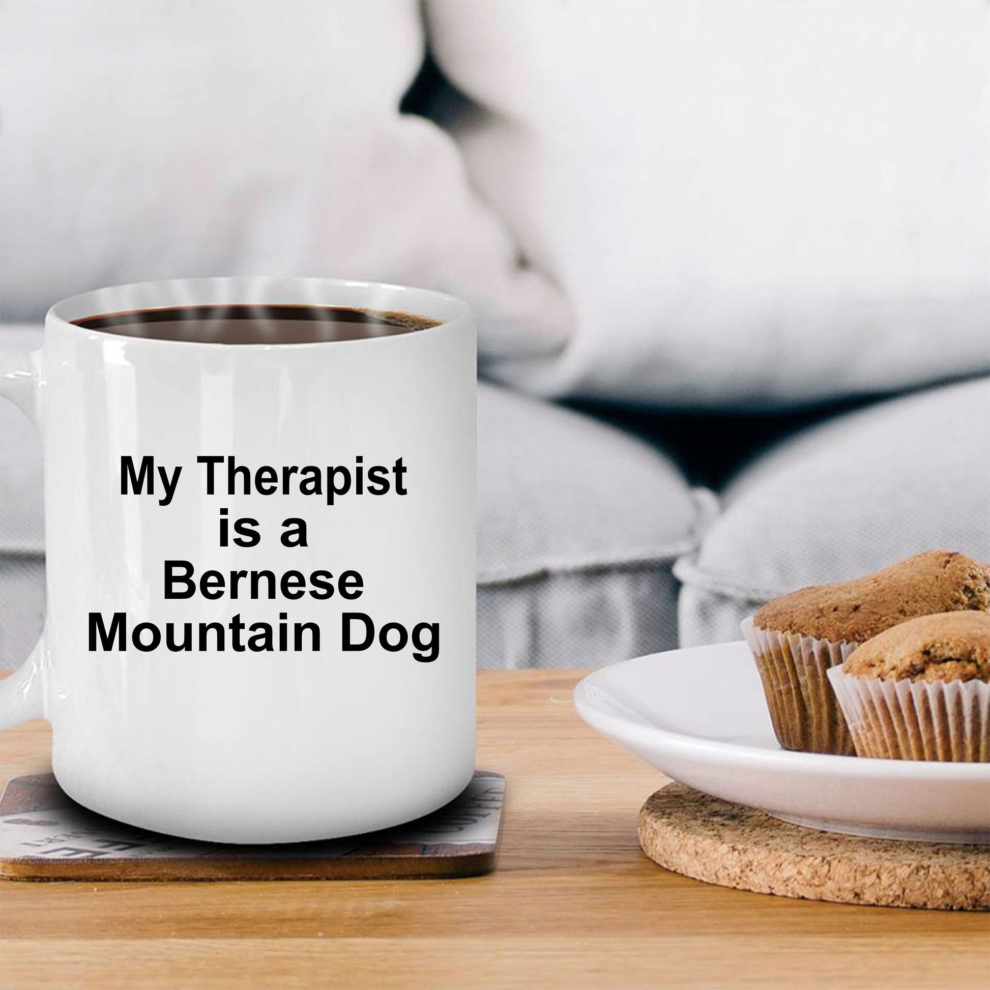 Bernese Mountain Dog Therapist Coffee Mug - Mallard Moon Gift Shop