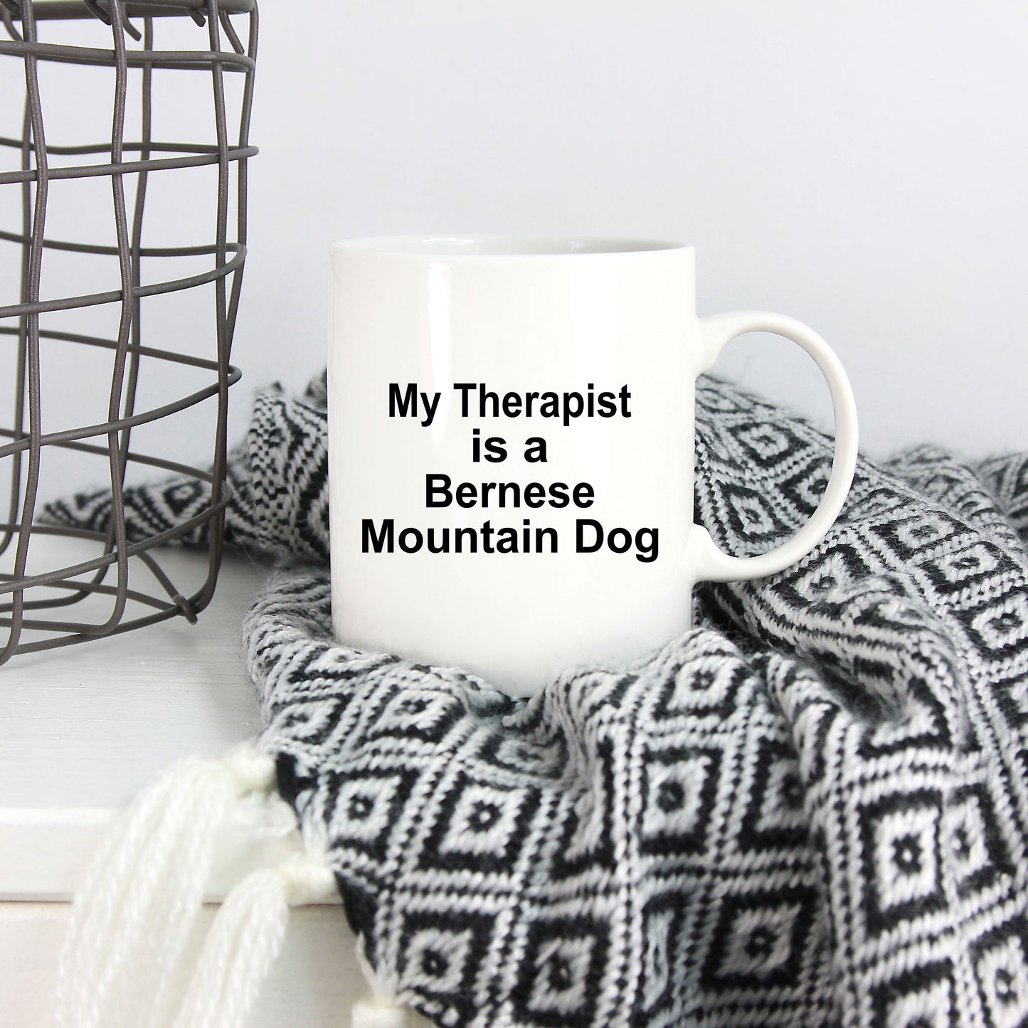 Bernese Mountain Dog Therapist Coffee Mug - Mallard Moon Gift Shop