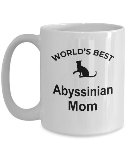 Abyssinian Cat Mom Coffee Mug - Mallard Moon Gift Shop