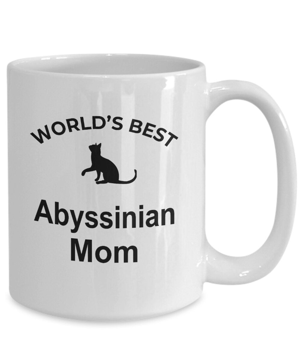 Abyssinian Cat Mom Coffee Mug - Mallard Moon Gift Shop