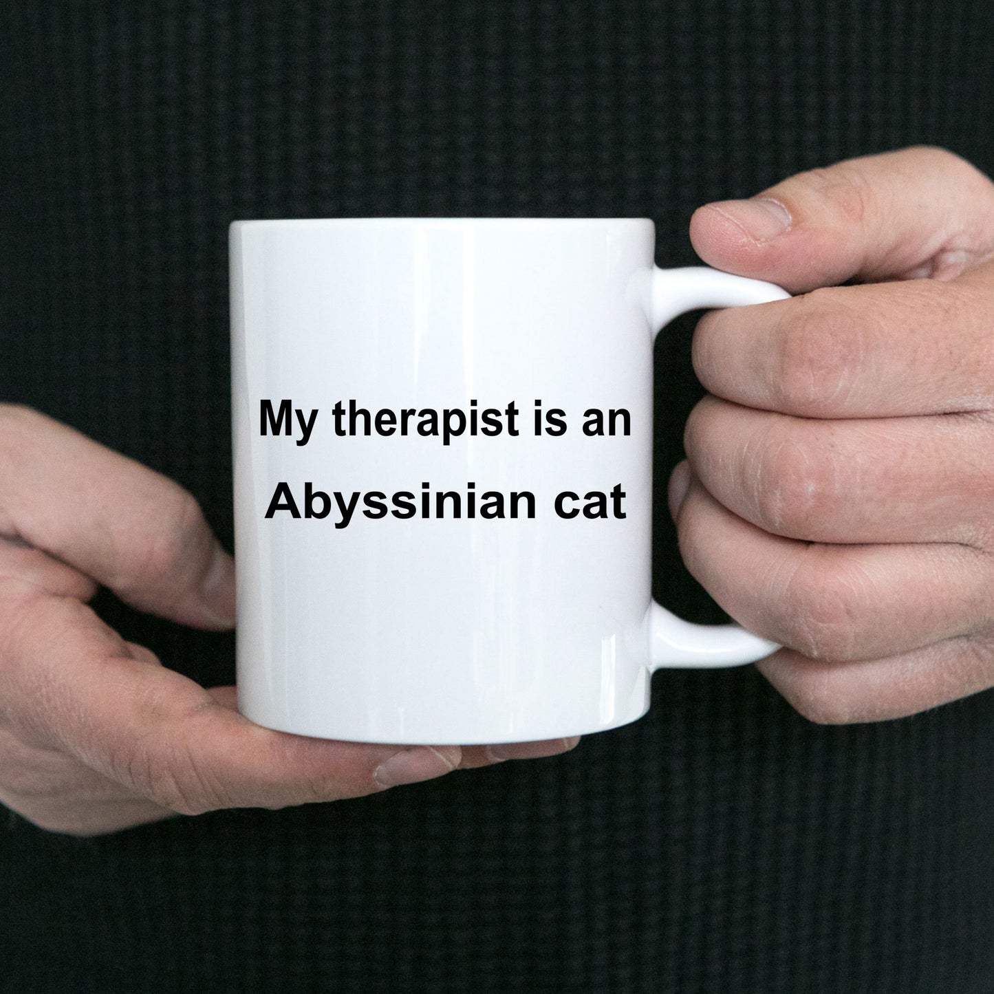 Abyssinian Cat Therapist Coffee Mug - Mallard Moon Gift Shop