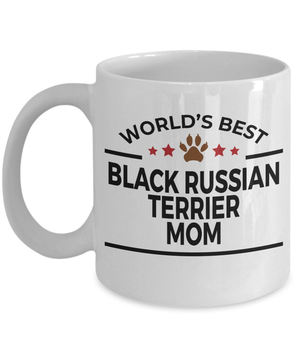 Black Russian Terrier Dog Mom Mug - Mallard Moon Gift Shop