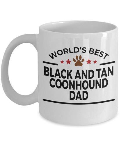 Black and Tan Coonhound Dog Dad Mug - Mallard Moon Gift Shop