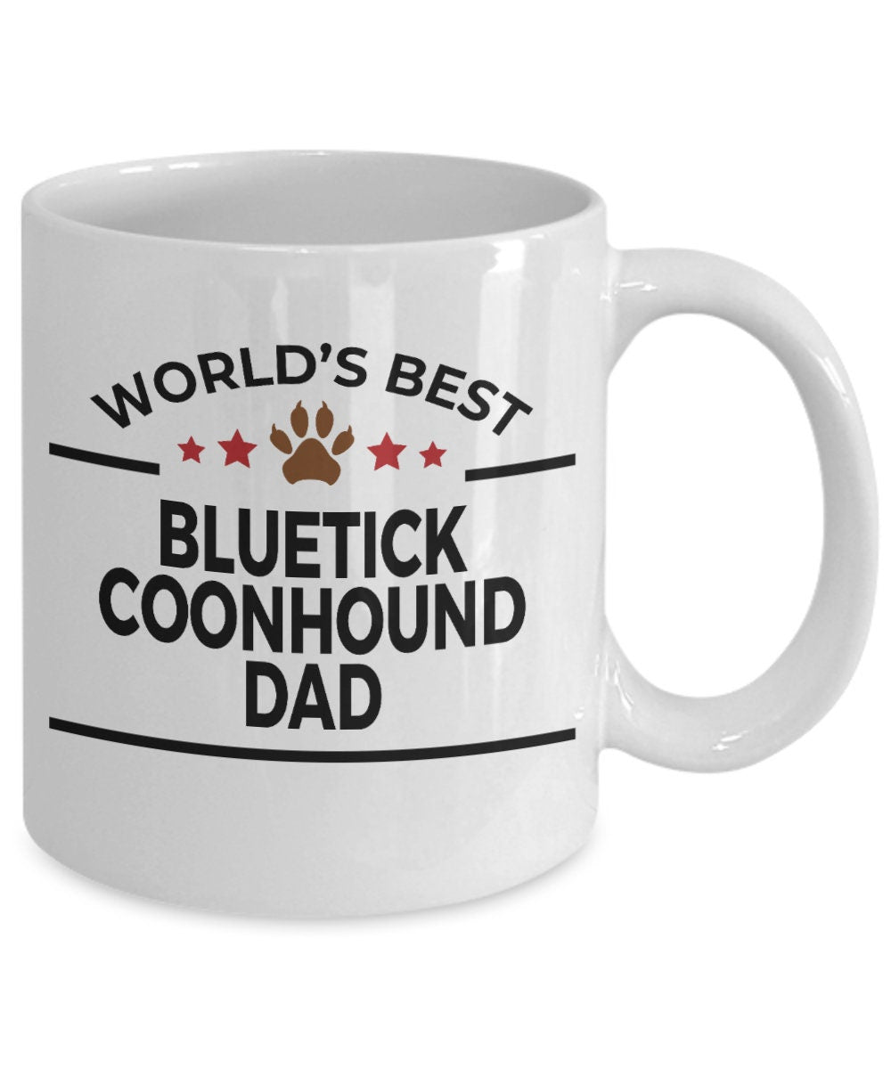 Bluetick Coonhound Dog Dad Mug - Mallard Moon Gift Shop