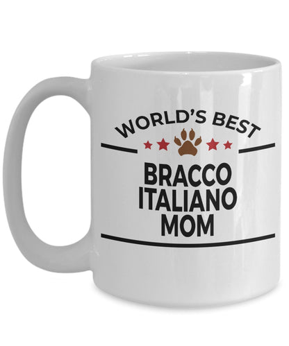 Bracco Italiano World's Best Dog Mom Custom Ceramic Mug - Mallard Moon Gift Shop