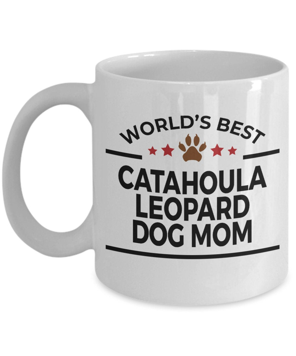 Catahoula Leopard Dog Mom Coffee Mug - Mallard Moon Gift Shop