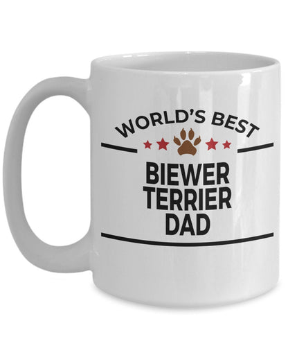 Biewer Terrier Dog Dad Mug Custom White Two-tone - Mallard Moon Gift Shop
