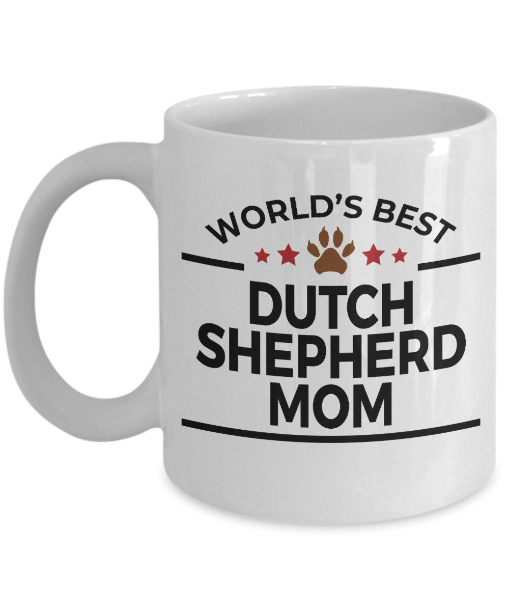 Dutch Shepherd Dog Mom Coffee Mug - Mallard Moon Gift Shop