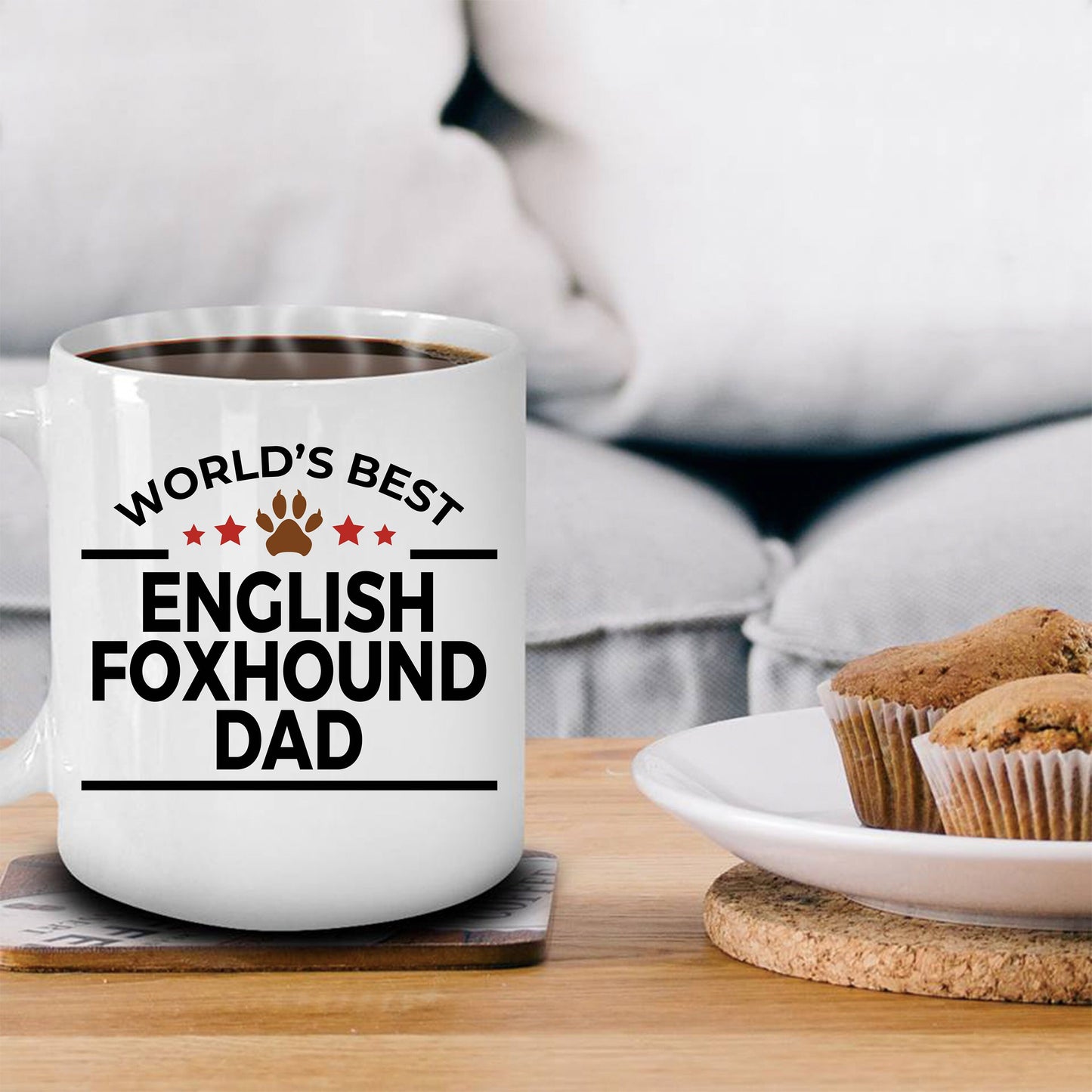 English Foxhound Dog Dad Mug - Mallard Moon Gift Shop