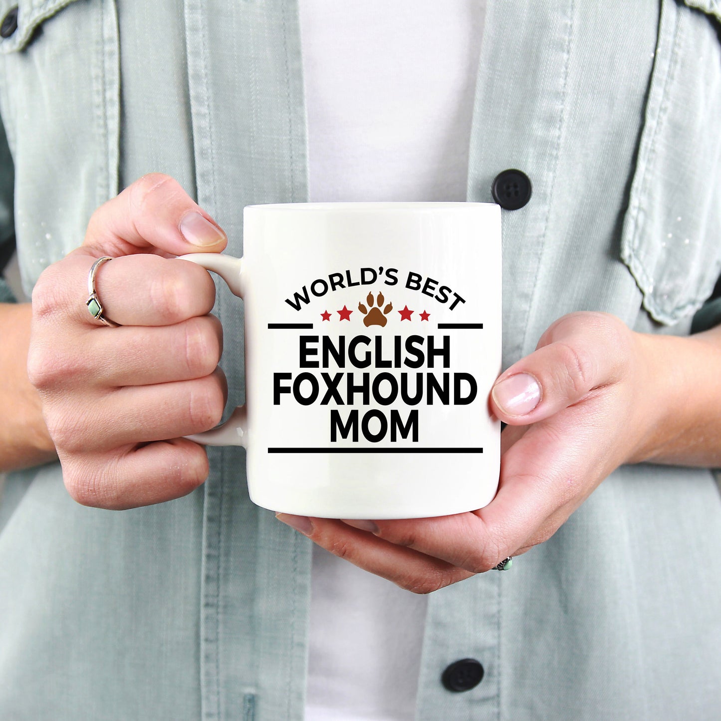 English Foxhound Dog Mom Coffee Mug - Mallard Moon Gift Shop