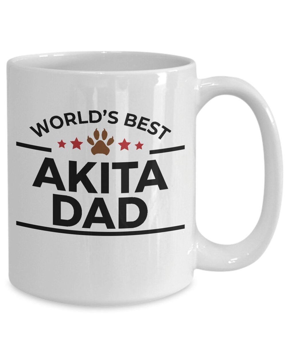 Akita Dog Dad Coffee Mug - Mallard Moon Gift Shop