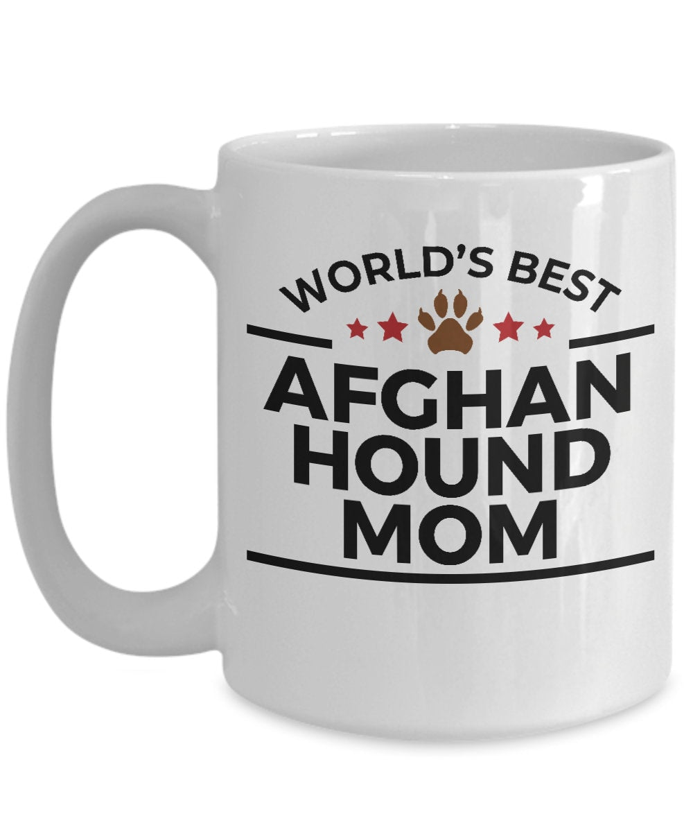 Afghan Hound Dog Mom Mug - Mallard Moon Gift Shop
