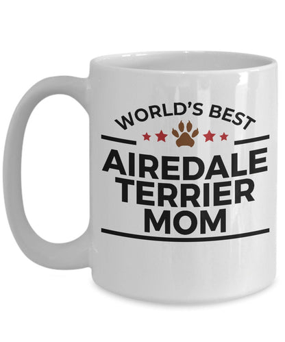 Airedale Terrier Dog Mom Custom Ceramic Coffee Mug - Mallard Moon Gift Shop