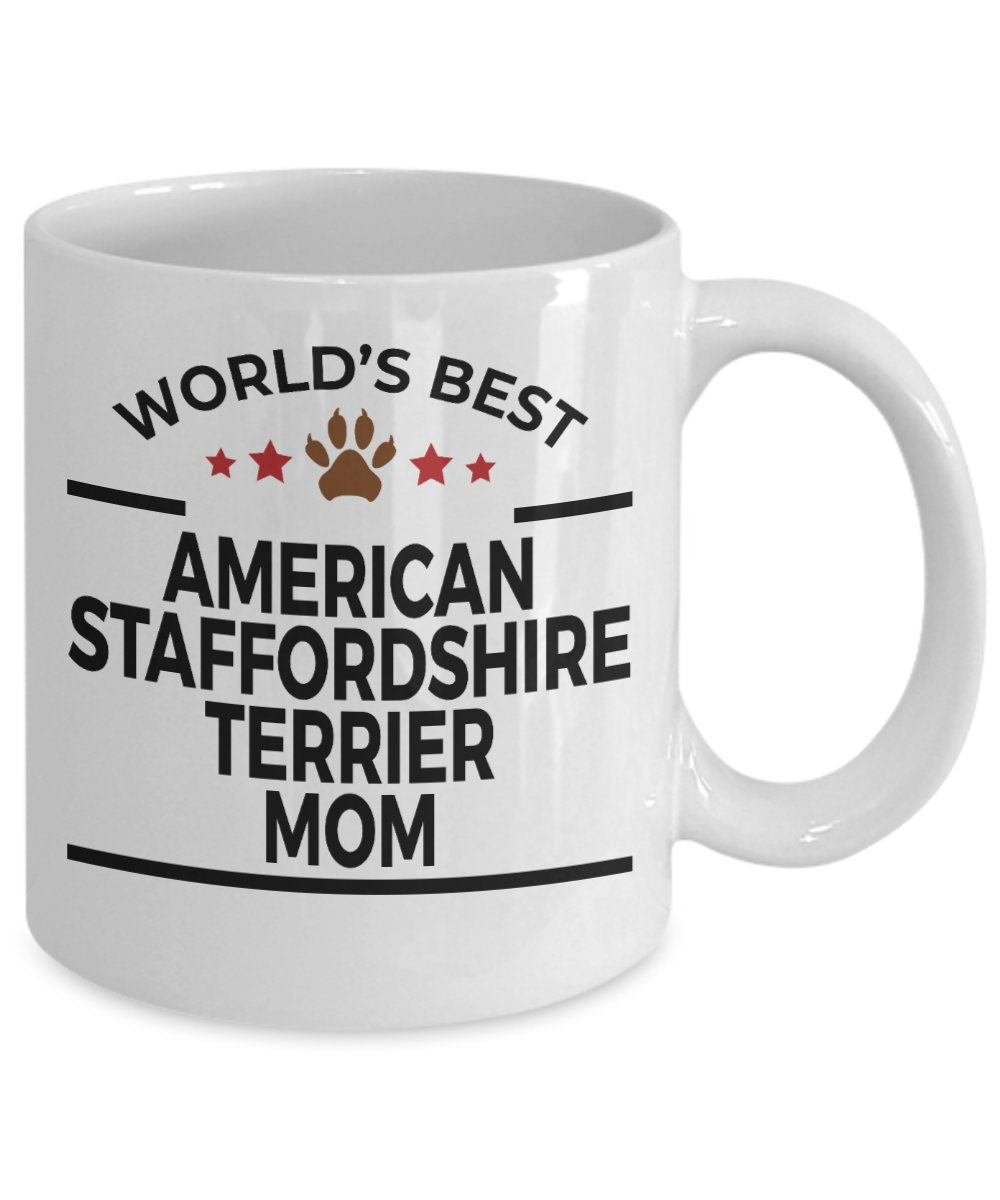 American Staffordshire Terrier Dog Mom Mug - Mallard Moon Gift Shop