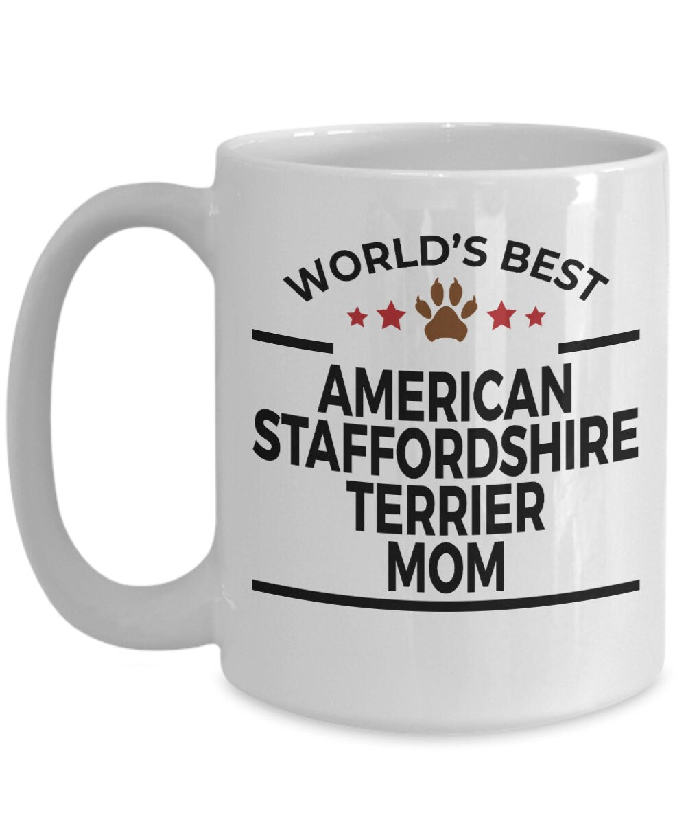 American Staffordshire Terrier Dog Mom Mug - Mallard Moon Gift Shop