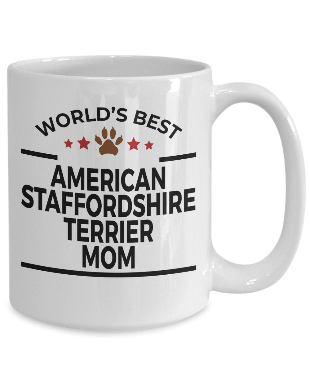 American Staffordshire Terrier Dog Mom Mug - Mallard Moon Gift Shop