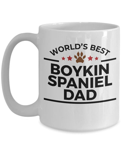 Boykin Spaniel World's Best Dog Dad Custom Ceramic Coffee Mug Father's Day Birthday - Mallard Moon Gift Shop