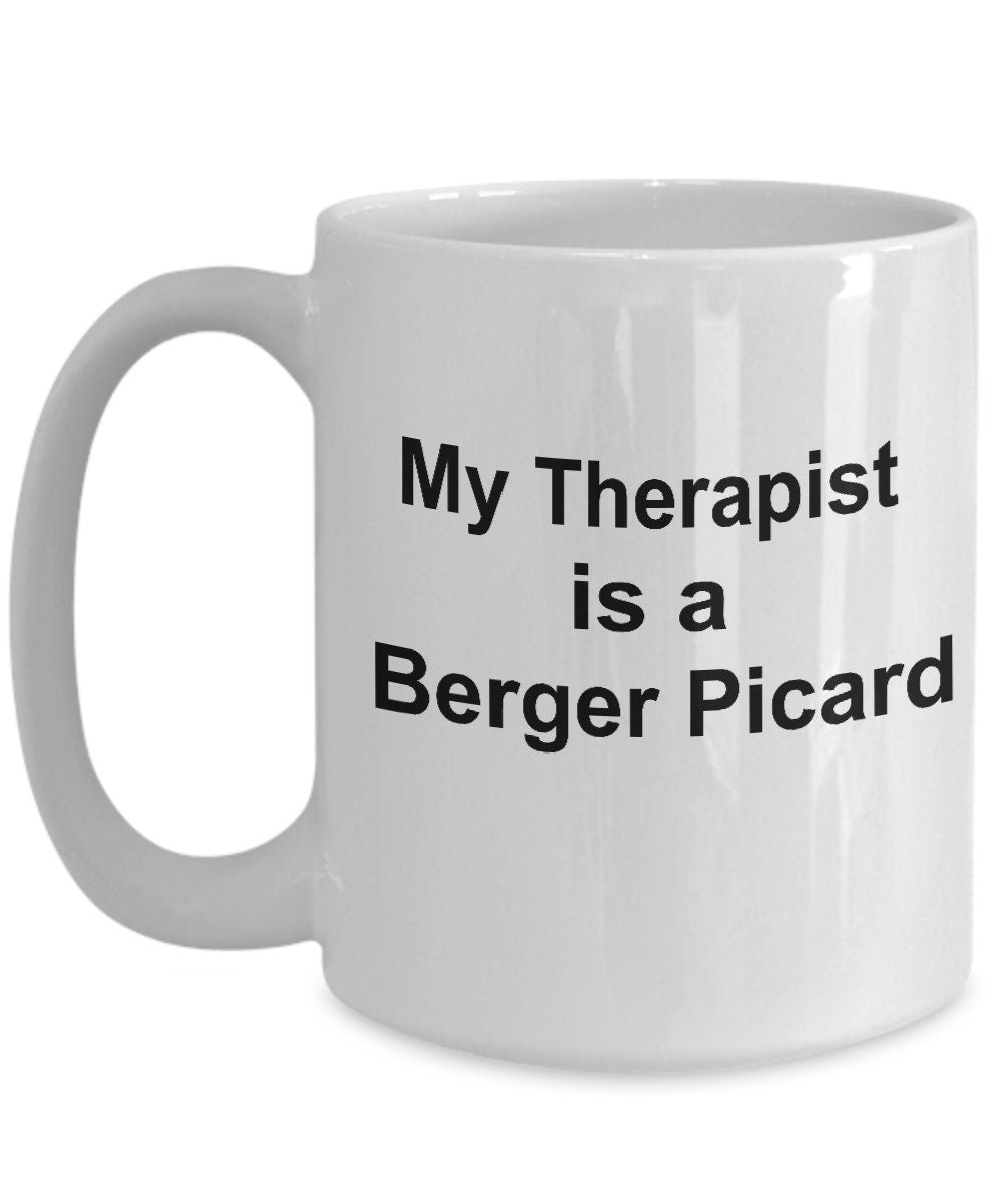 Berger Picard Dog Therapist Mug - Mallard Moon Gift Shop