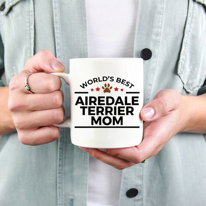 Airedale Terrier Dog Mom Custom Ceramic Coffee Mug - Mallard Moon Gift Shop
