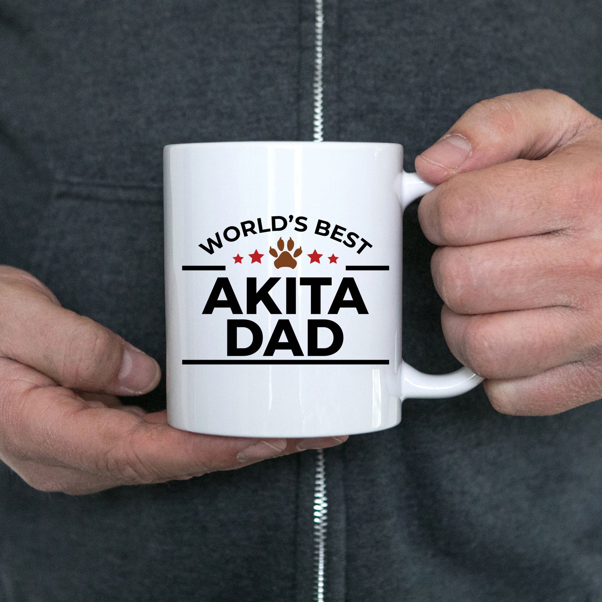 Akita Dog Dad Coffee Mug - Mallard Moon Gift Shop