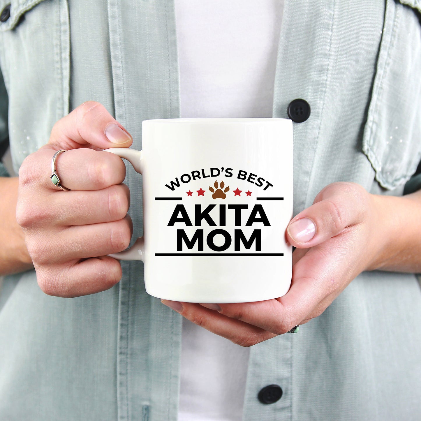 Akita Dog Mom Coffee Mug - Mallard Moon Gift Shop