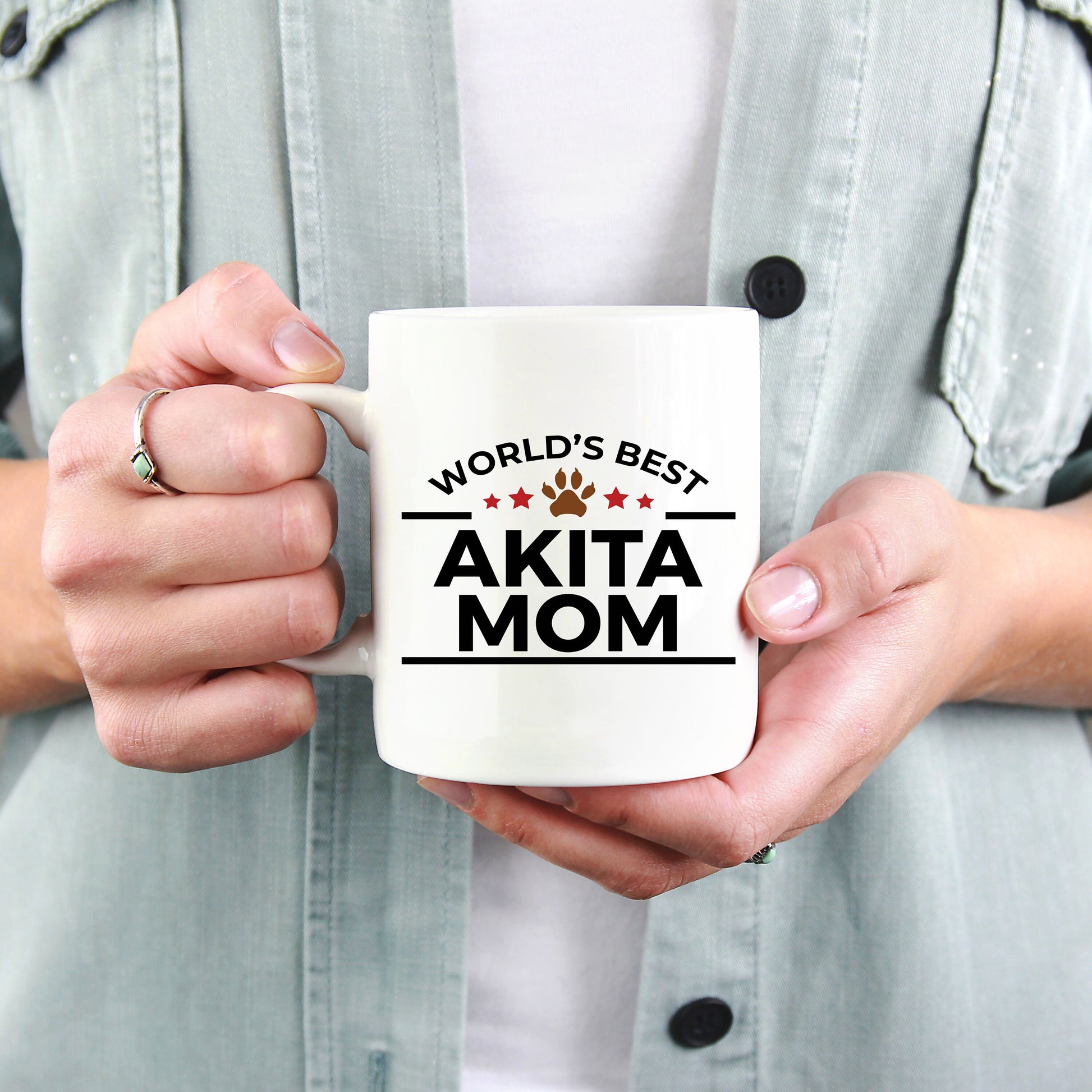 Akita Dog Mom Coffee Mug - Mallard Moon Gift Shop
