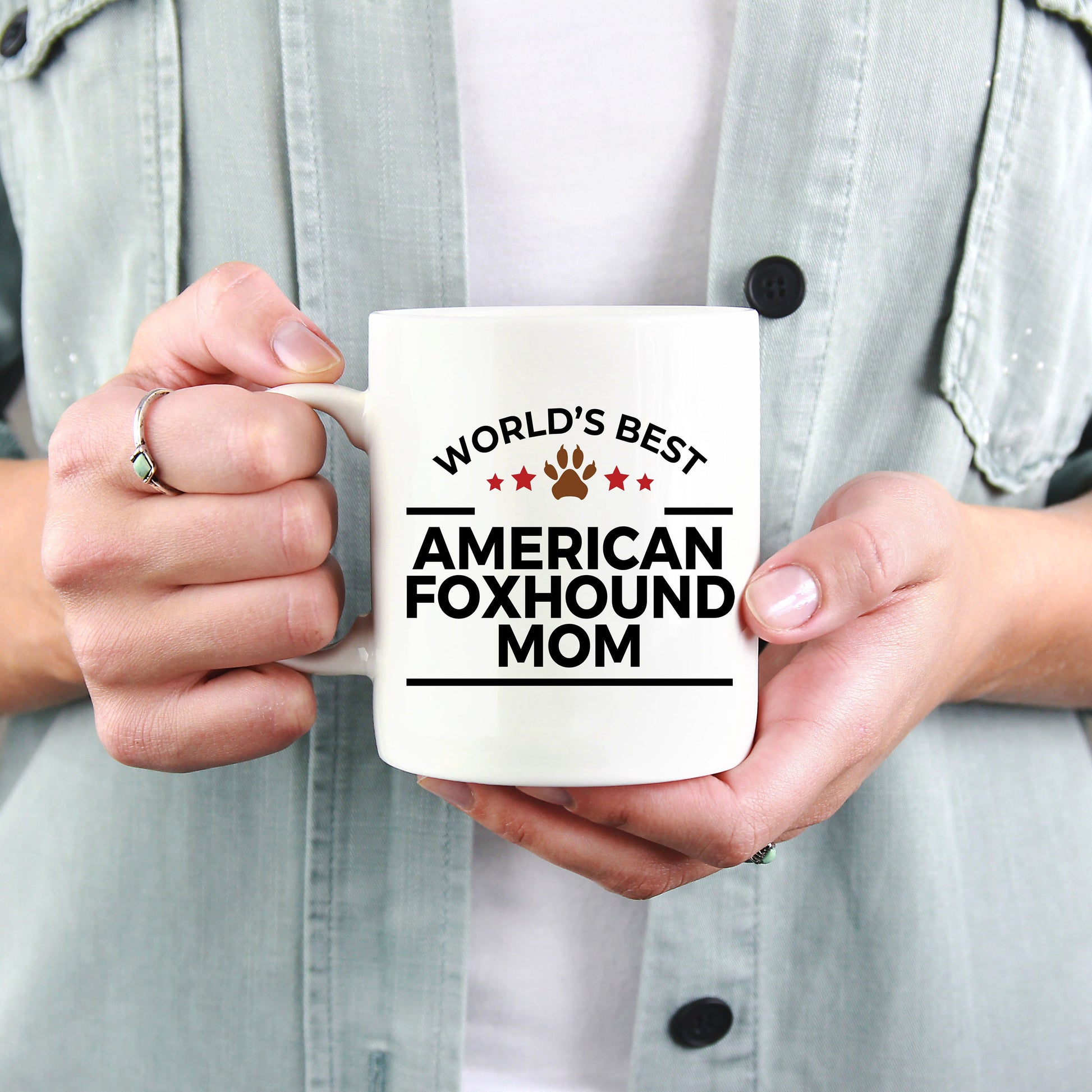 American Foxhound Dog Mom Coffee Mug - Mallard Moon Gift Shop