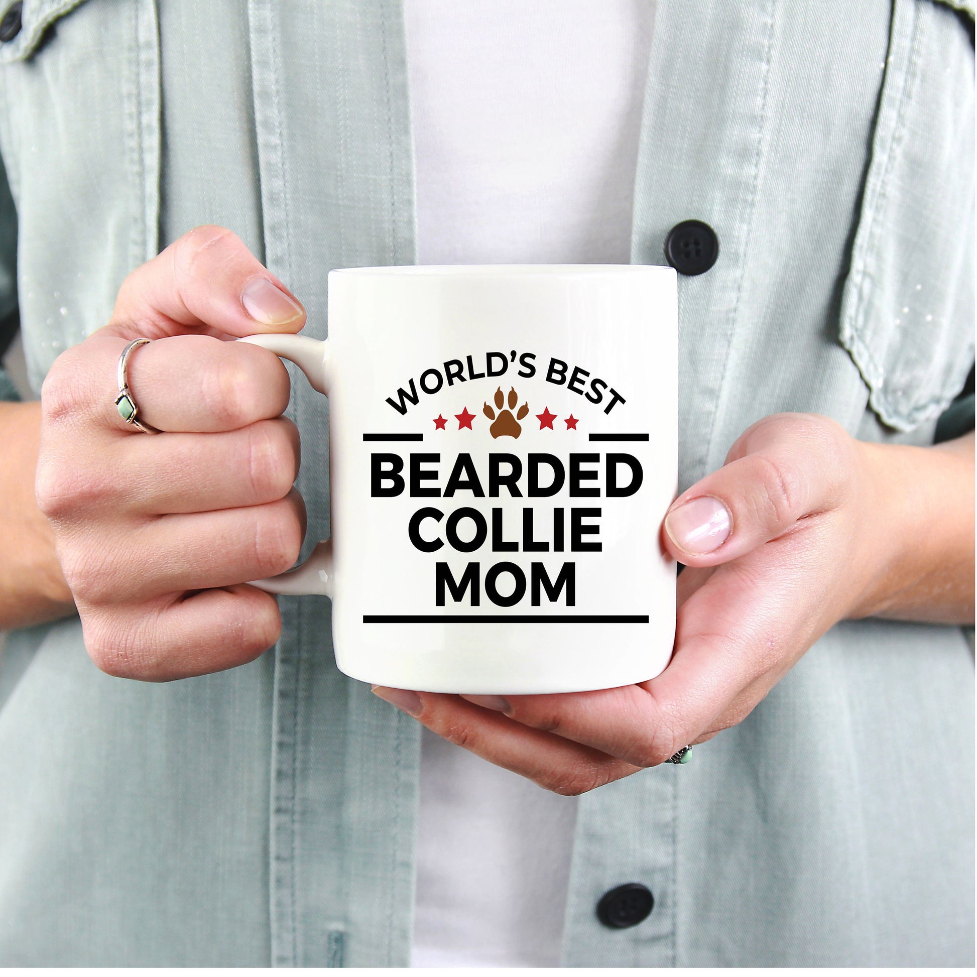 Bearded Collie Dog Mom Mug - Mallard Moon Gift Shop
